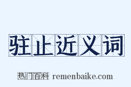 驻止近义词是什么意思的图片